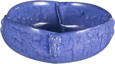 Caffeine Blue Crackle Stoneware Bowl(Blue, Pack of 1)