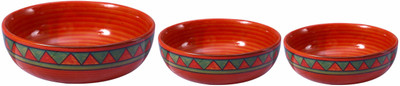 

Caffeine Rustic Brown Soorya Stoneware Bowl Set(Multicolor, Pack of 3)