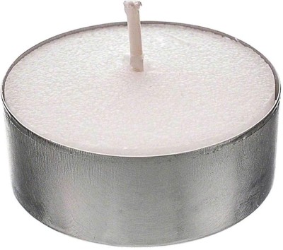 Vibgyor Premium Tea Light Smokeless Candles, Pack of 50, 3 Hours Burning Candle(White, Pack of 50)