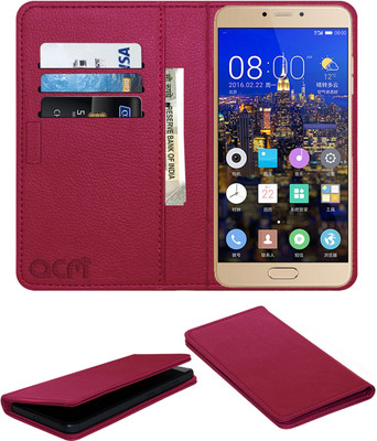 ACM Flip Cover for Gionee S6 Pro(Pink, Cases with Holder, Pack of: 1)