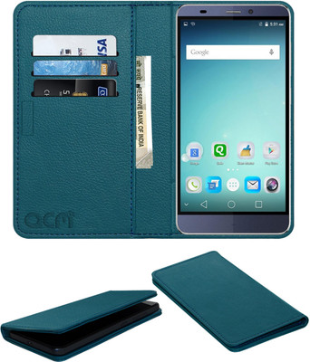 ACM Flip Cover for Micromax Canvas Mega 4G Q417(Blue, Cases with Holder, Pack of: 1)