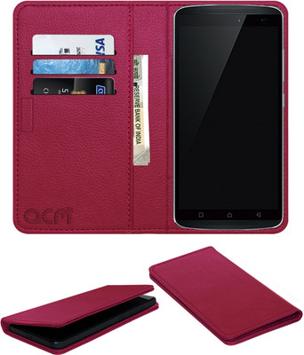 ACM Flip Cover for Lenovo Vibe X3 Lite(Pink, Cases with Holder, Pack of: 1)