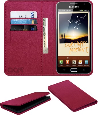 ACM Flip Cover for Samsung Galaxy Note N7000 I9220(Pink, Cases with Holder, Pack of: 1)