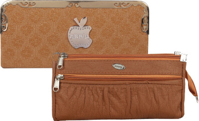 

Fashonic Casual Brown Clutch