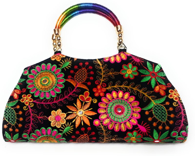 

Unique Fashion Casual, Party, Formal Black, Multicolor Clutch