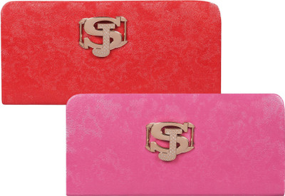 

Fashonic Casual Red, Pink Clutch, Pink;red