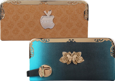 

Fashonic Casual Brown, Blue Clutch, Blue;brown