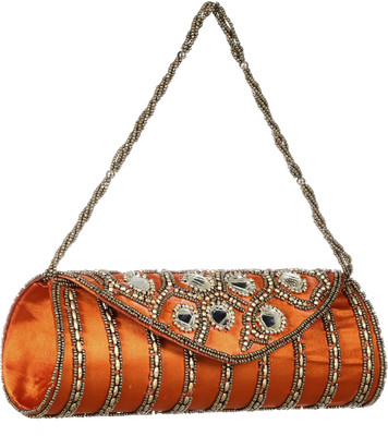 

GiftingTree Casual, Party Orange Clutch