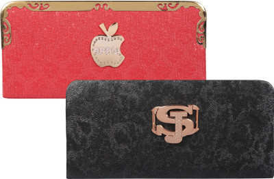 

Fashonic Casual Pink, Black Clutch, Black;pink