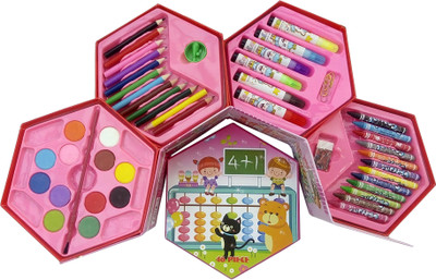 

Ashmaadi Mix Color Set 46 pecs Color kit Multicolor Shaped Color Pencils(Set of 1, Mix Color)