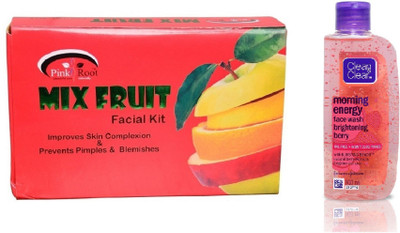 

Pink Root MIX FRUIT KIT 83G WITH CLEAN & CLEAR BRIGHTENING BERRY FACE WASH(Set of 2)