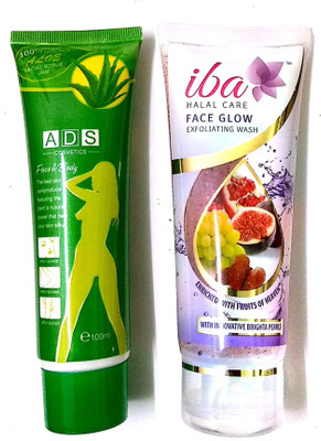 

Iba Halal Care REFRESHING PACK -IBA FACE GLOW EXFOLIATING WASH AND ADS FACE&BODY SCRUB PACK(Set of 2)