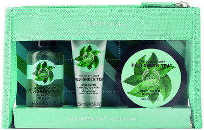

The Body Shop Fuji Green Tea Beauty Bag Gift Set, 3pc Bath and Body Gift Set of Travel Size Fuji Green Tea Body Care(Set of 1)