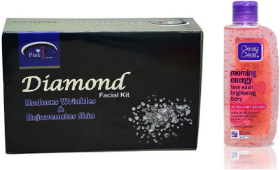 

Pink Root DIAMOND KIT 83G WITH CLEAN & CLEAR BRIGHTENING BERRY FACE WASH(Set of 2)