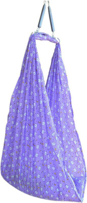 

Younique Cotton Infants Purple Baby Cradle Swing with Spring set and Mosquito Net(Purple)