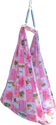 

Younique Teddy Baby Cradle Swing with Spring set and Mosquito Net-Pink(Pink)