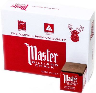 

Cuepoint 56988 Brown Master chalk -12 pcs Snooker, Pool Cue Stick(Microfibre)