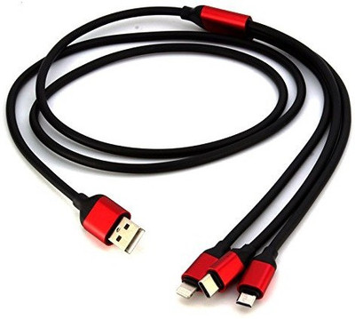 CASVO USB to Type C Lightning Micro 3 in 1 iPhone Multiple 2.4A Fast Charging Data Transfer Data Sync Cable Standard USB plug splits to micro USB Type C & Lightning connector compatible plugs. Connect your Android Smart phone/Apple Device having Micro USB Lightning USB Type C connector with your PC Flipkart