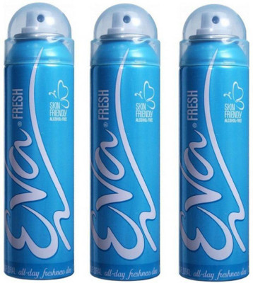 

EVA FRESH PACK OF 2 Body Spray - For Women(375 ml, Pack of 3)