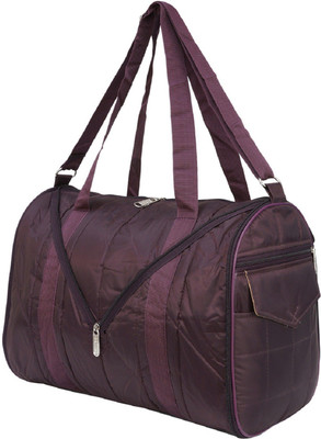 

SuiDhaga (Expandable) 16 Inches PU Wine Casual Folding Travelling Bag 1 Main Compartments With Two Side Zippered Pockets For Men/Women Travel Duffel Bag(Multicolor)