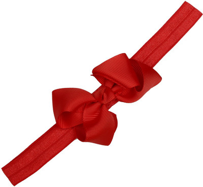 

Pikaboo Knotted bow headband- Red Head Band(Red)