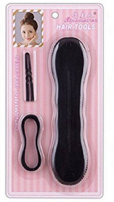 

nerr Hair Bun Maker With Pins Juda Maker For Women , Bridal Hair Accessories Kit Hair Accessory Set (Black) Hair Accessory Set (Black) Hair Accessory Set(Black)