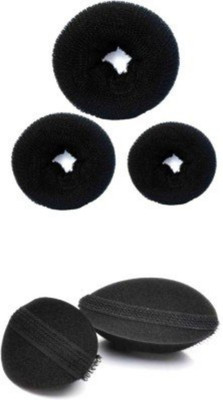 

CartKIng Hair Style DONUT Perfect BUN- JUDA Maker Tool For Women - Hair Bumpits - Puff/Puffs Maker For Girls-Women Hair Accessory Set, Bun(Black)