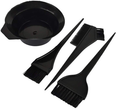 

BOXO Hair Colouring Kit For Men And Boys, Salon Dyeing Colouring Tools Mixing Brush Comb Bowl Colouring Brush For Men And Women, Black