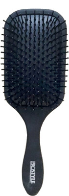

PROSTYLE Large Professional Paddle Brush - Black, Original Ball-ended Nylon Pins Brush