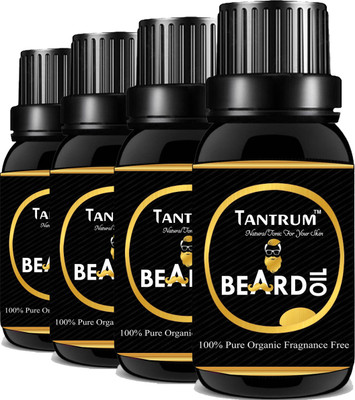 

TANTRUM Ultimate Beard & Mustache Oil For Men / Beard Oil For Beard Growth / Beard Oil Original & Effective - 10ml (pack of 4) Hair Oil(10 ml)