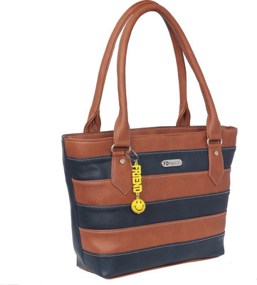 

FD Fashion Soft Shoulder Bag(Tan, Blue), Blue;tan