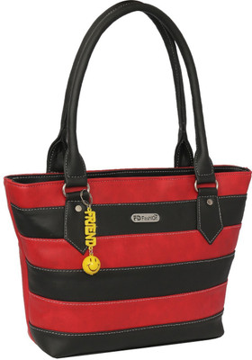

FD Fashion Soft Shoulder Bag(Red, Black), Black;red