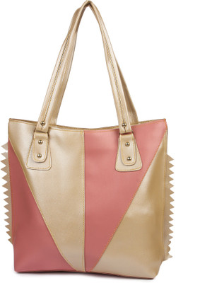 

Faijan Fashions Shoulder Bag(Pink, Beige), Beige;pink