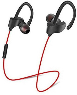 Renyke QC 10 Top Selling Bluetooth Headphone Wired Headset(Red, In the Ear)