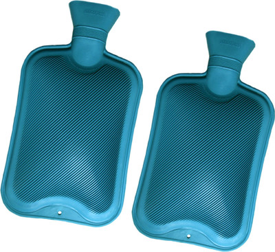 

CRETO Super Magic Pain Relief Hot Water Bottle Pack of 2 Non Electric rubber hot water bag 1 L Hot Water Bag(Blue)
