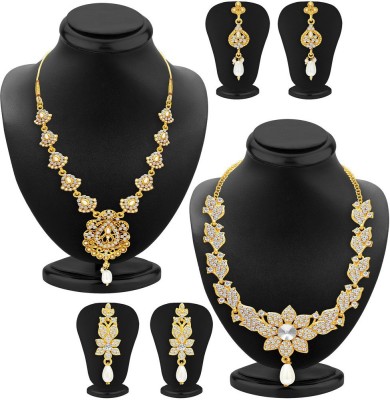 Sukkhi Alloy Gold-plated Gold Jewellery Set(Pack of 1)