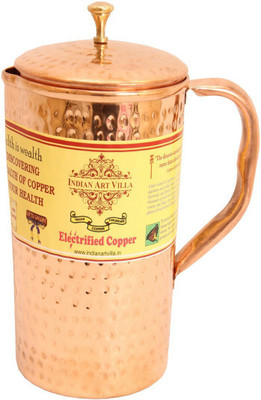 

IndianArtVilla Copper Hammer Jug No.2 Water Jug(1 L)
