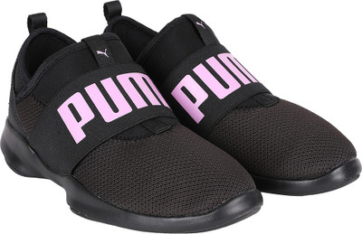 

Puma Boys & Girls Slip on Sneakers(Black, Black-orchid