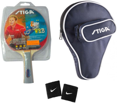 

Cosco Stiga Elite Table Tennis Bat With Bat Cover " Training " ( Color on Availability) 2 Wrist Band Table Tennis Kit