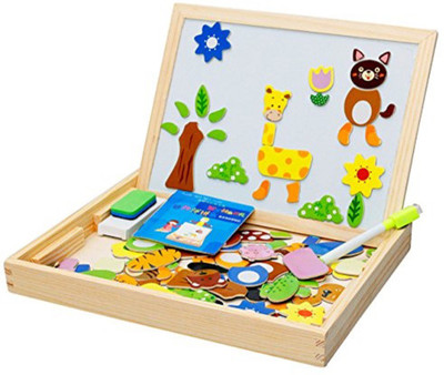 

Bestie Toys Learning Wooden Magnetic Board Puzzle Game(Multicolor)
