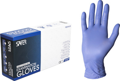 

SAFER SNVB02 Nitrile Examination Gloves(Pack of 100)