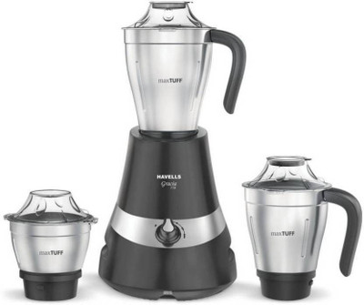 

Havells NA 750 Juicer Mixer Grinder(Black, 3 Jars)