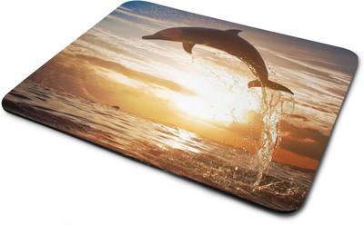

Rawpockets Dolphin ' Printed Mouse Pad|Printed Mouse pad|Rubber Mouse Pad|Laptop and Desktop Accessories|Designer Mouse pad|Non Woven Fabric Mousepad(Multicolor)