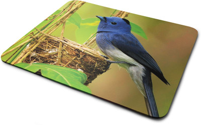 

Rawpockets Blue Bird ' Printed Mouse Pad|Printed Mouse pad|Rubber Mouse Pad|Laptop and Desktop Accessories|Designer Mouse pad|Non Woven Fabric Mousepad(Multicolor)