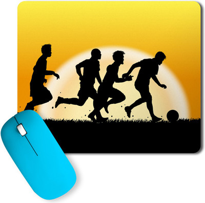

PosterGully Sun Rising While Players Playing footballfan Mousepad Mousepad(Multicolor)