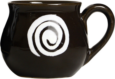

caffeine CK-TEC1012-CR/6-B/1 Ceramic Mug(400 ml), Brown;white