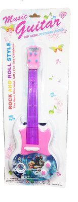 

TALKING GANESHA Frozen Musical Guitar with dazzling lights & music toy for kids - multicolor(Multicolor)
