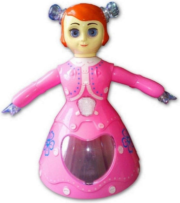 

Fabofly Dancing Princess Girl with 3D Musical Light for kiddz(Pink)