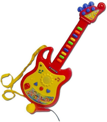 

Nightstar Kid Musical Guitar With Mic For Kids(Red)