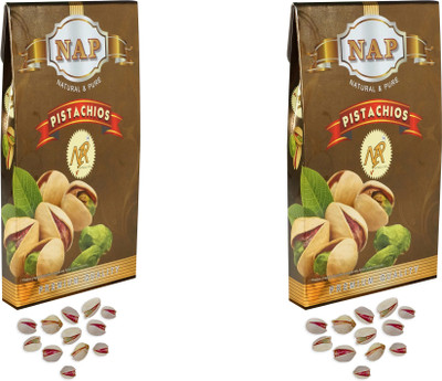 

NAP PREMIUM QUALITY PISTACHIOS PACK OF 2 (250 GMS EACH) Pistachios(500 g, Box)